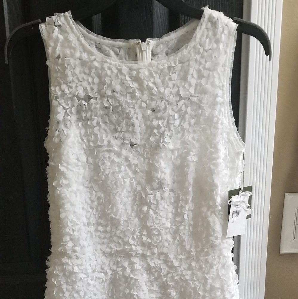 Taylor White Dress Sz 6